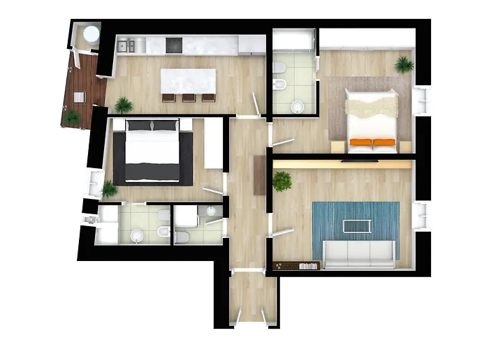 Appartamento Train Station Deluxe 3 Bath Bologna